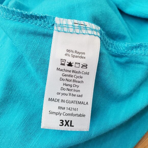 NWT LuLaRoe Plus Size Blue Tank Top - Picture 5 of 5